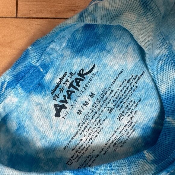 AVATAR The Last Airbender Blue Tie Dye T Shirt Tee Size Medium - Picture 6 of 7
